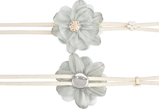 Green Lotus Flower Curtain Tiebacks Pack of 2