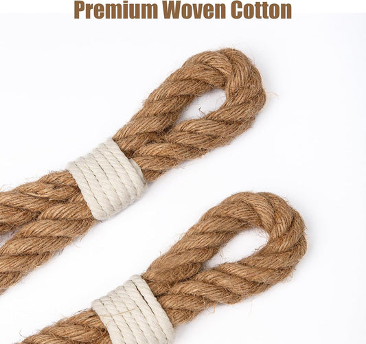 Wood Club Jute Curtain Tiebacks Pack of 2