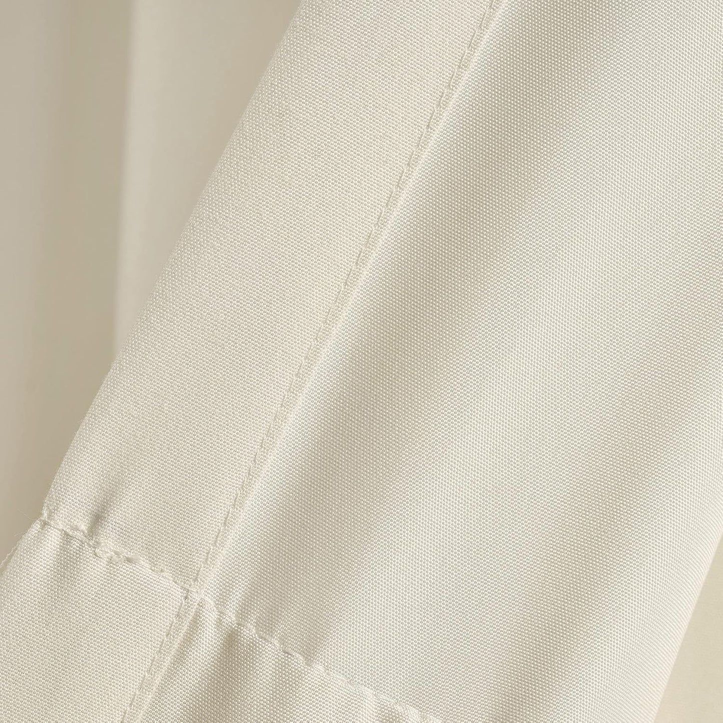 Tulle Skirt Solid Window Curtain Panel Pair, 84" L x 40" W, Neutral